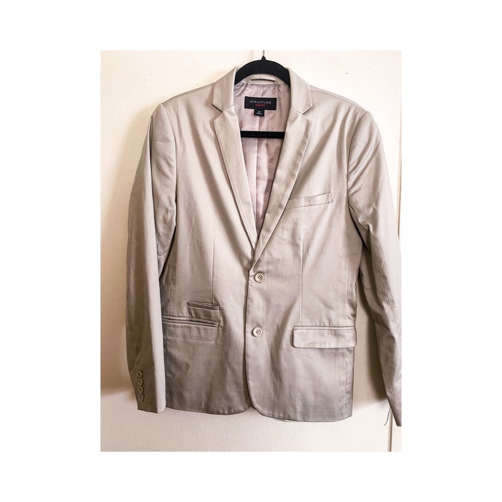 gender-free slim-fit suit • silver • dapper af